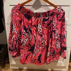 Lilly Pulitzer Off Shoulder Blouse